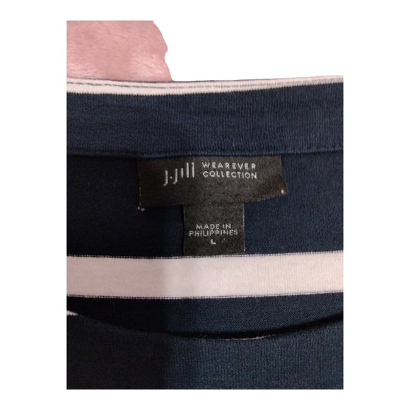 J. Jill Wearever Collection Sleeveless Striped Flowy Stretch Longline Top Large - Picture 3 of 12